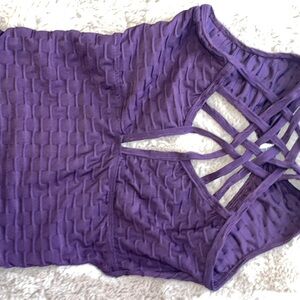 Purple Sleeveless Jumpsuit